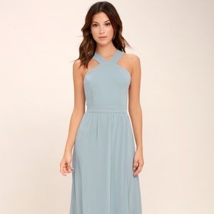 AIR OF ROMANCE LIGHT BLUE MAXI DRESS from Lulus.